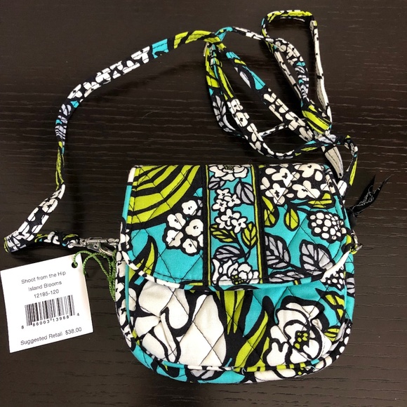Vera Bradley. Small Island Bloom Crossbody, NWT - Picture 2 of 6